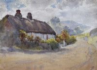 OLD IRISH COTTAGE by Lilian Lucy Davidson ARHA at Ross's Online Art Auctions