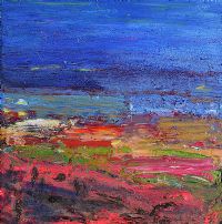 RED LANDSCAPE by Colin Flack at Ross's Online Art Auctions