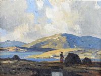 TURF STACK, CONNEMARA by Maurice Canning Wilks ARHA RUA at Ross's Online Art Auctions