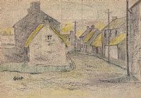 AN IRISH VILLAGE by William Conor RHA RUA at Ross's Online Art Auctions