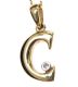 18CT GOLD INITIAL NECKLACE at Ross's Online Art Auctions