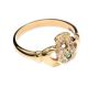 14CT GOLD EMERALD AND DIAMOND CLADDAGH RING at Ross's Online Art Auctions