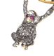 SILVER AND HIGH CARAT GOLD RUBY AND DIAMOND MONKEY BROOCH at Ross's Online Art Auctions