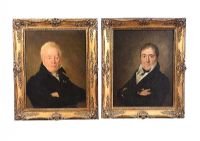 PAIR OF EIGHTEENTH CENTURY OIL PORTRAITS at Ross's Online Art Auctions