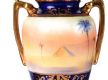 PAIR OF NORITAKE TWO HANDLED VASES at Ross's Online Art Auctions