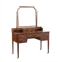 ANTIQUE MAHOGANY DRESSING TABLE at Ross's Online Art Auctions