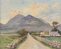 ROAD INTO THE MOURNES by David Bond Walker RUA at Ross's Online Art Auctions