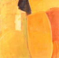 YELLOW ABSTRACT by Leah Beggs at Ross's Online Art Auctions