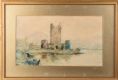 CASTLE BY THE LOUGH by Alexander Williams RHA at Ross's Online Art Auctions
