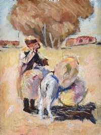 DONKEY WITH SUPPLIES by Abinbavouitch Tajimuratou at Ross's Online Art Auctions