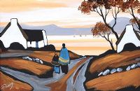 AUTUMN EVENING STROLL by J.P. Rooney at Ross's Online Art Auctions