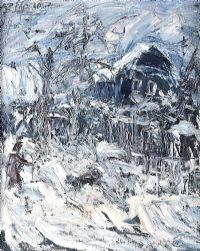 WINTER VILLAGE by Russian School at Ross's Online Art Auctions