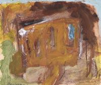 YELLOW HOUSE by Basil Blackshaw HRHA HRUA at Ross's Online Art Auctions