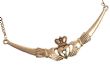 9CT GOLD EMERLAD CLADDAGH NECKLACE at Ross's Online Art Auctions