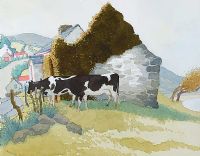 EARLY MORNING GLENOE, NEAR LARNE COUNTY ANTRIM by James Macintyre RUA at Ross's Online Art Auctions