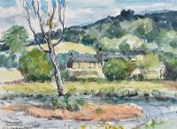 HOUSE IN THE COUNTRY by Gladys Maccabe HRUA at Ross's Online Art Auctions