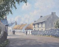 OLD GLYNN VILLAGE NEAR LARNE by William Henry Burns at Ross's Online Art Auctions