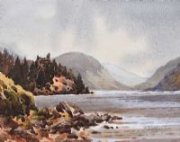 GLENVEAGH CASTLE, COUNTY DONEGAL by Bobbie Anderson at Ross's Online Art Auctions