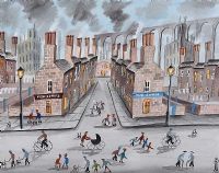 OUR WEE STREET by John Ormsby at Ross's Online Art Auctions