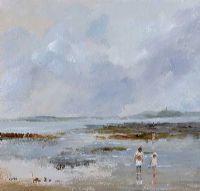 AT THE EDGE OF STRANGFORD LOUGH by Tom Kerr at Ross's Online Art Auctions