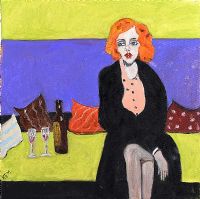 WAITING by Rose Elizabeth Moorcroft at Ross's Online Art Auctions
