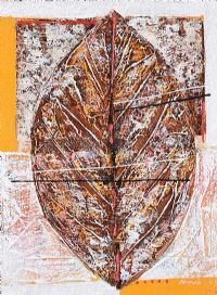 LEAF STUDY by Aboriginal School at Ross's Online Art Auctions