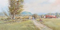 SLEMISH MOUNTAIN, COUNTY ANTRIM by Henry McLaughlin at Ross's Online Art Auctions