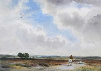 ACROSS THE HEATH by Wycliffe Egginton RI RCA at Ross's Online Art Auctions