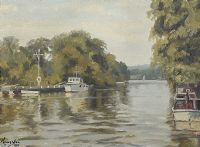 THE NORFOLK BROADS by Wilfred Haughton RUA at Ross's Online Art Auctions