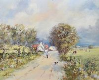 OLD FARMSTEAD, MARTINSTOWN, COUNTY ANTRIM by Henry McLaughlin at Ross's Online Art Auctions