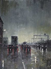 QUEENS ROAD, BELFAST by Colin H. Davidson at Ross's Online Art Auctions