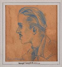 PORTRAIT OF GEORGE CAMPBELL, RHA RUA by Gladys Maccabe HRUA at Ross's Online Art Auctions