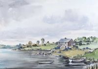BANNFOOT AT LOUGH NEAGH by Tom Kerr at Ross's Online Art Auctions