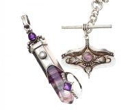 COLLECTION OF SILVER AMETHYST JEWELLERY at Ross's Online Art Auctions
