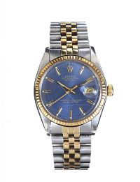 ROLEX GENT'S TWO-TONE OYSTER PERPETUAL WRIST WATCH at Ross's Online Art Auctions