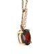 9CT GOLD GARNET AND DIAMOND NECKLACE at Ross's Online Art Auctions