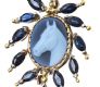 18CT GOLD CAMEO AND SAPPHIRE BROOCH at Ross's Online Art Auctions