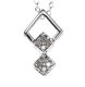 
TWO STERLING SILVER DIAMOND-SET PENDANTS,ON A STERLING SILVER CHAIN at Ross's Online Art Auctions