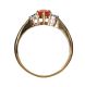 9CT GOLD FIRE OPAL AND DIAMOND RING at Ross's Online Art Auctions