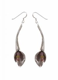STERLING SILVER DROP GEM-SET EARRINGS BY SHONA D at Ross's Online Art Auctions