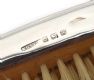 PAIR OF STERLING SILVER BACKED BRUSHES AND COMB WITH FITTED BOX at Ross's Online Art Auctions