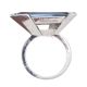 STERLING SILVER BLUE STONE RING at Ross's Online Art Auctions