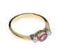 9CT GOLD PINK SAPPHIRE AND DIAMOND RING at Ross's Online Art Auctions