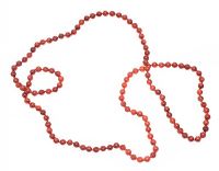 LONG STRAND OF CORAL BEADS at Ross's Online Art Auctions