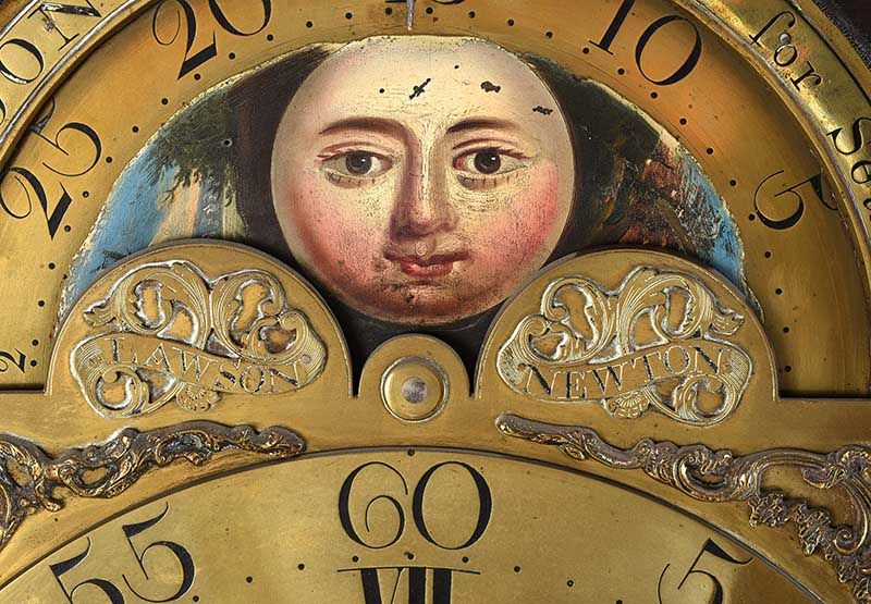 NINETEENTH CENTURY MAHOGANY LONGCASE CLOCK at Ross's Online Art Auctions