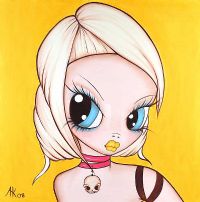 BLUE EYE GIRL by Emma Geary (Anarkitty) at Ross's Online Art Auctions
