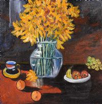 FLOWERS & FRUIT by Rose Elizabeth Moorcroft at Ross's Online Art Auctions