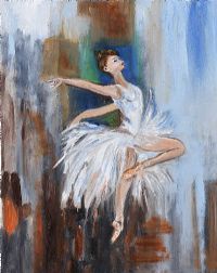 WHITE SWAN by Rose Elizabeth Moorcroft at Ross's Online Art Auctions