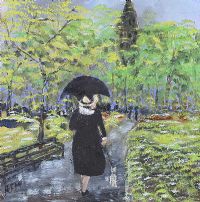A WALK IN THE PARK by Rose Elizabeth Moorcroft at Ross's Online Art Auctions