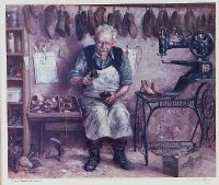 THE SHOEMAKER by David Long UWS at Ross's Online Art Auctions